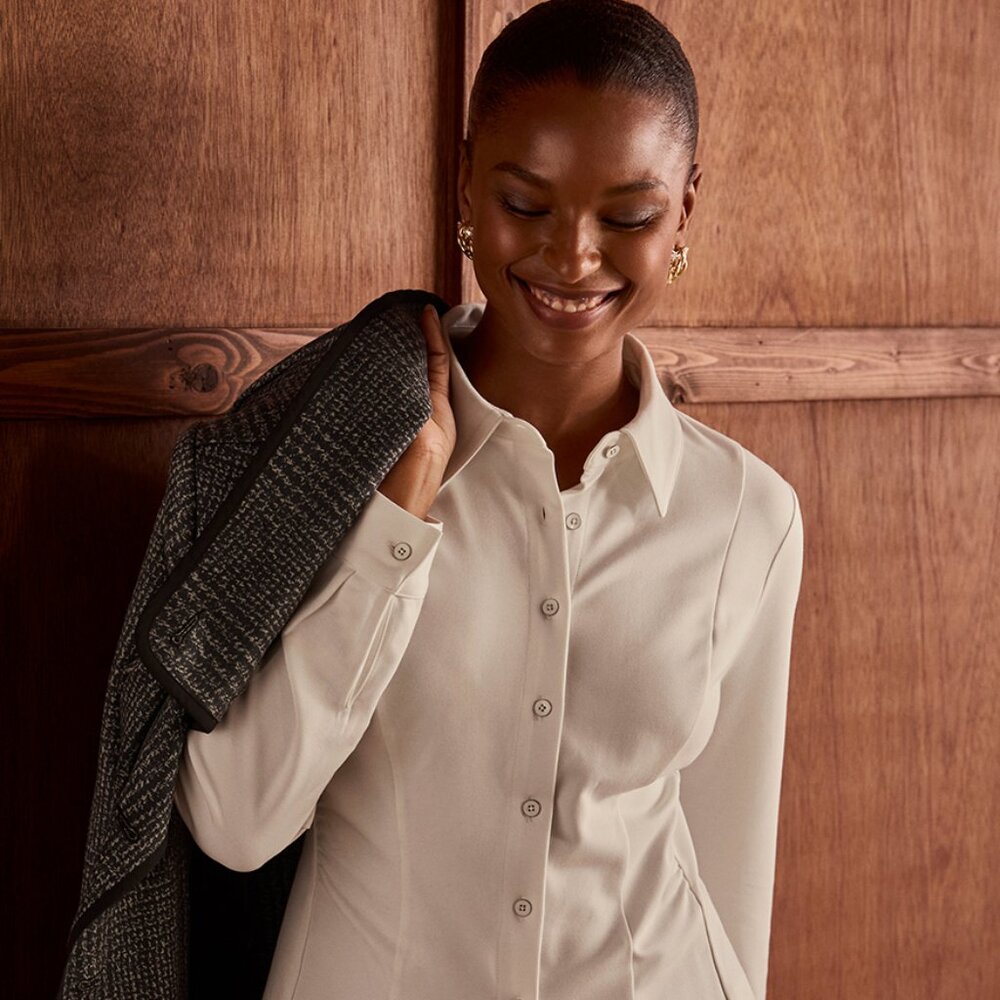 CABI Perfect Knit Dress Shirt